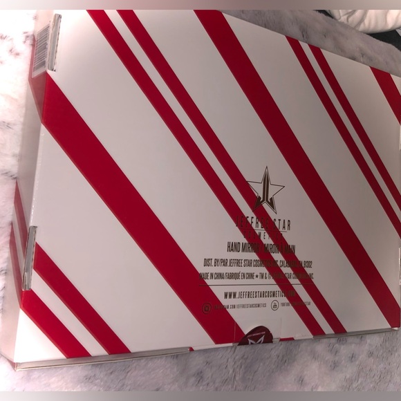 Jeffree Star red chrome leaf hand held mirror NEW in box, w/proof of purchase - Picture 12 of 13
